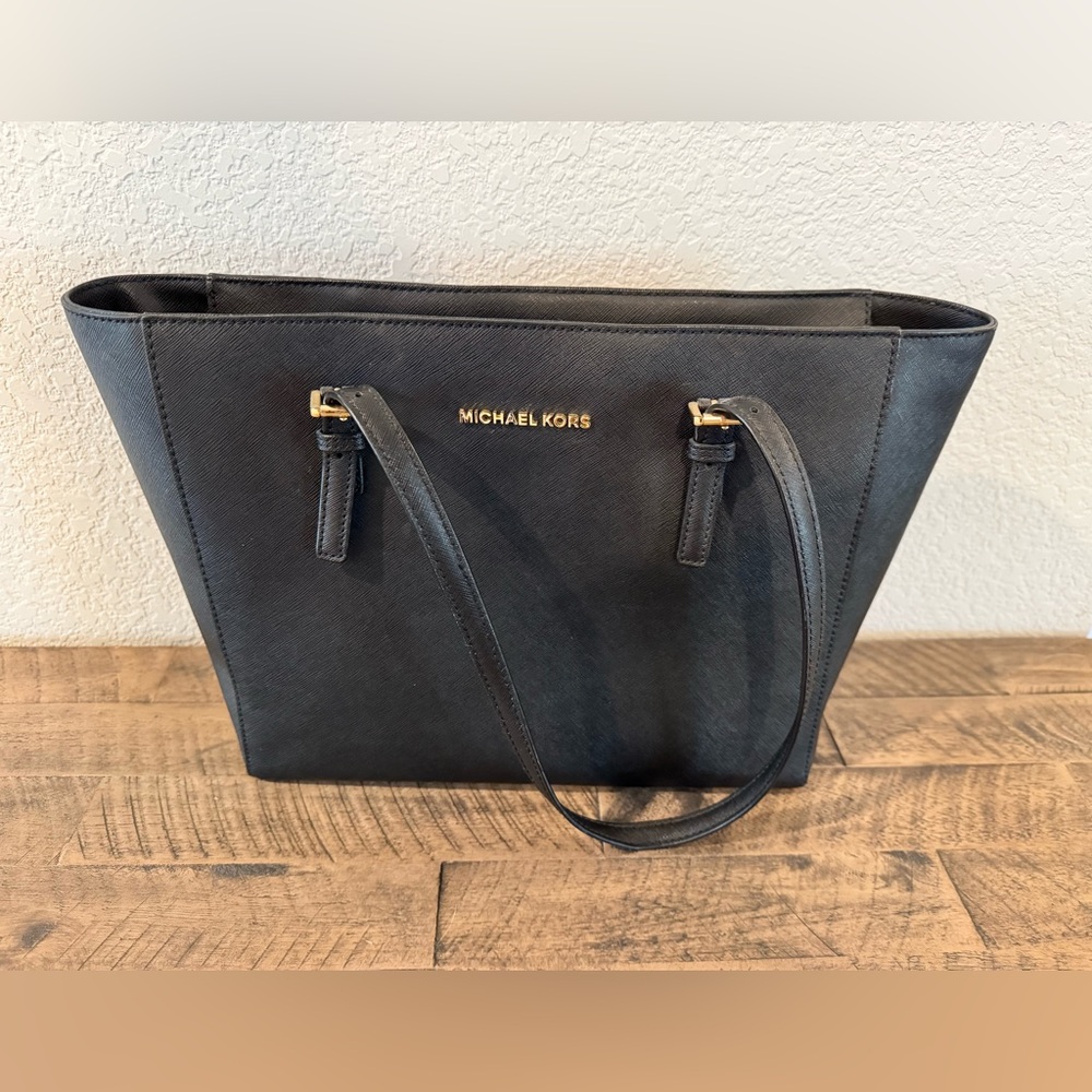Michael Kors Black Leather Purse